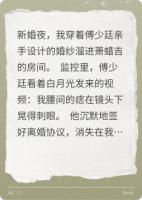 洞房花烛夜我出轨了白月光